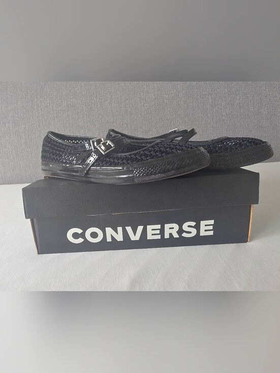 Converse Shoes - 🆕🖤 Converse Chuck Taylor All Star Dainty Mary Jane - Black Knit 🖤